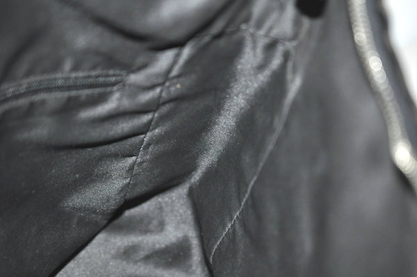 Authentic GUCCI Shoulder Hand Bag Purse GG Nylon Leather 0013766 Black  6685J