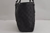 Authentic GUCCI Vintage Shoulder Tote Bag GG Canvas Leather 113019 Black 6686J