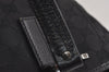 Authentic GUCCI Vintage Shoulder Tote Bag GG Canvas Leather 113019 Black 6686J