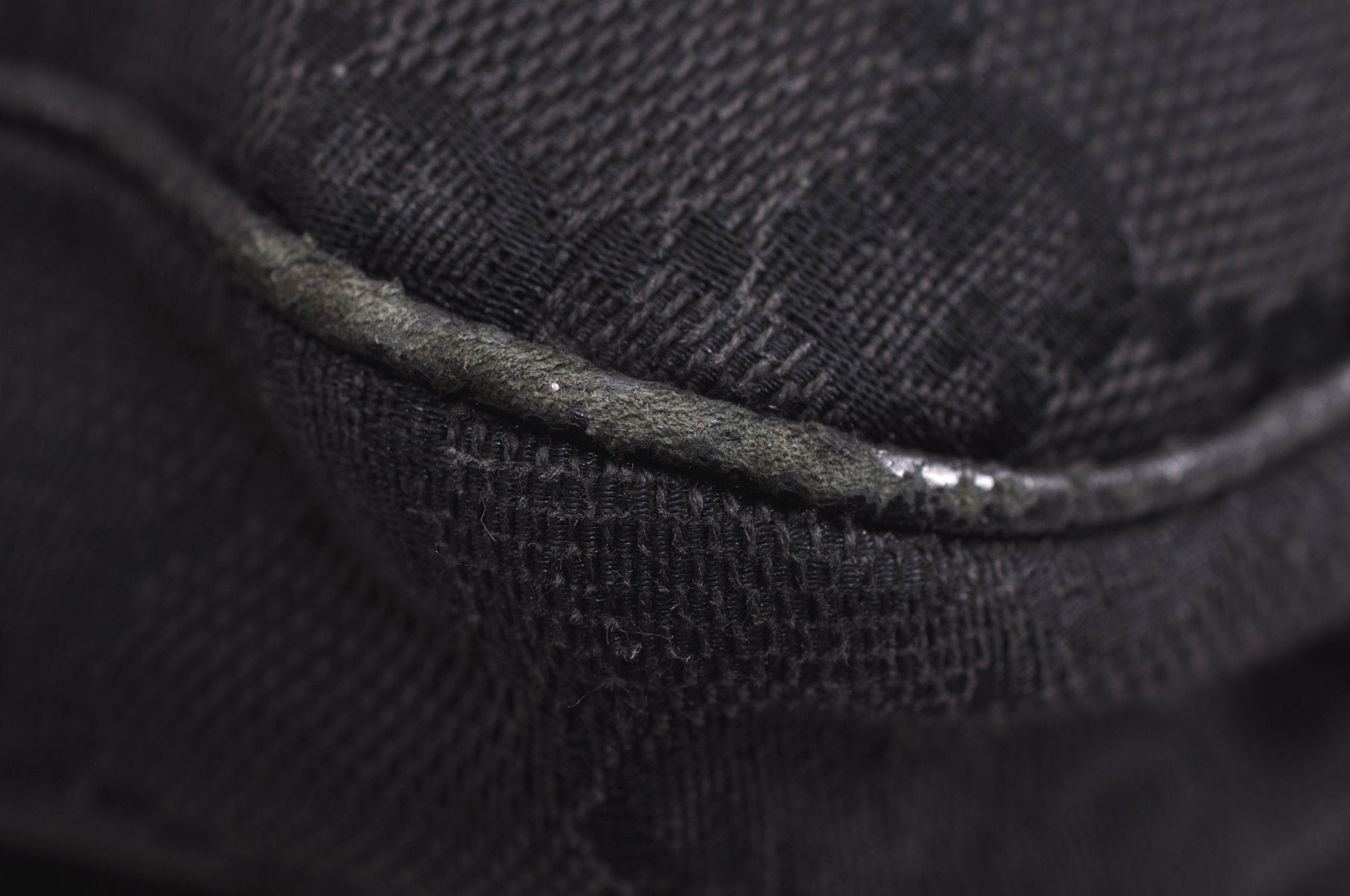 Authentic GUCCI Vintage Shoulder Tote Bag GG Canvas Leather 113019 Black 6686J