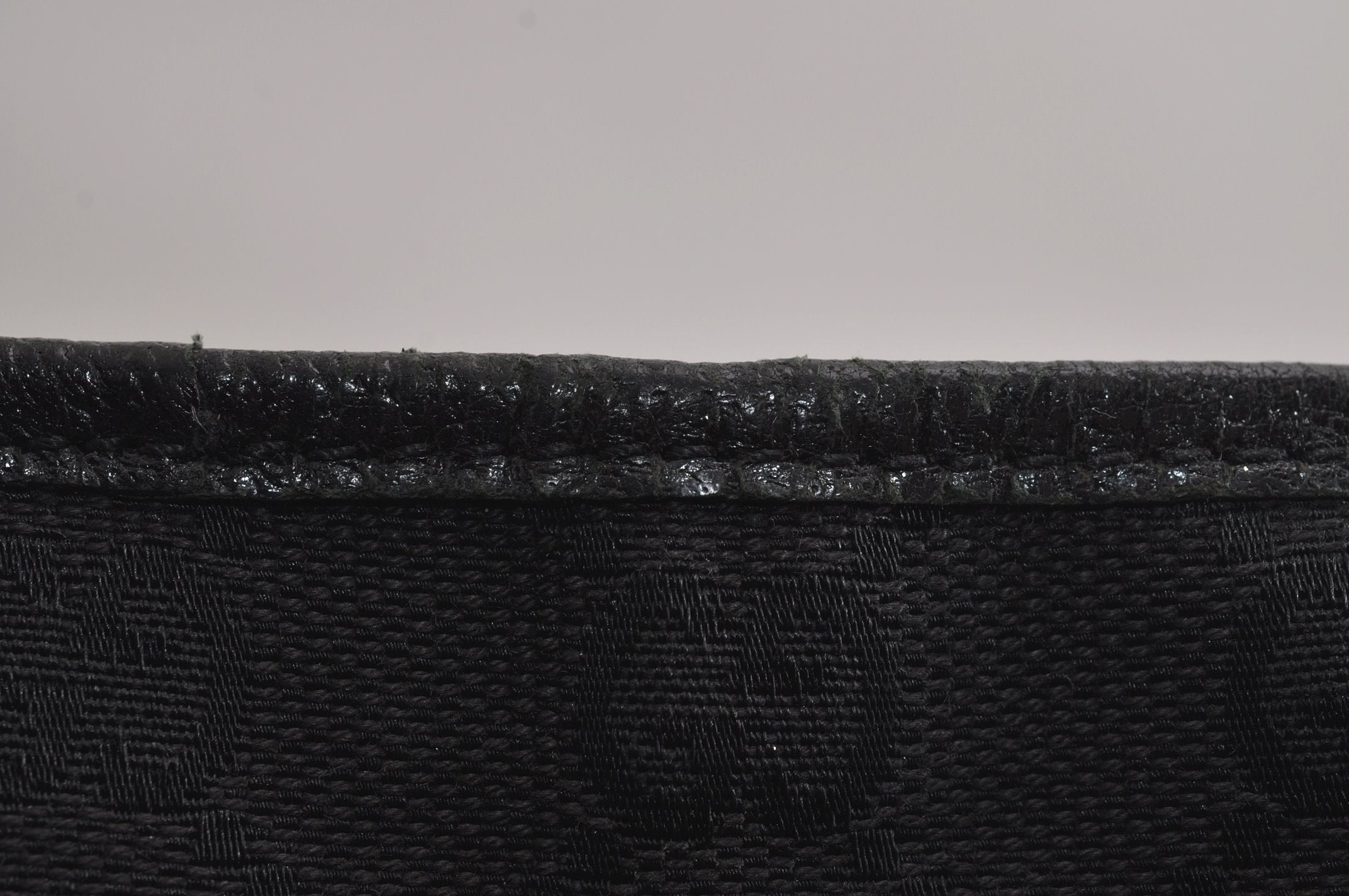 Authentic GUCCI Vintage Shoulder Tote Bag GG Canvas Leather 113019 Black 6686J