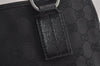 Authentic GUCCI Vintage Shoulder Tote Bag GG Canvas Leather 113019 Black 6686J