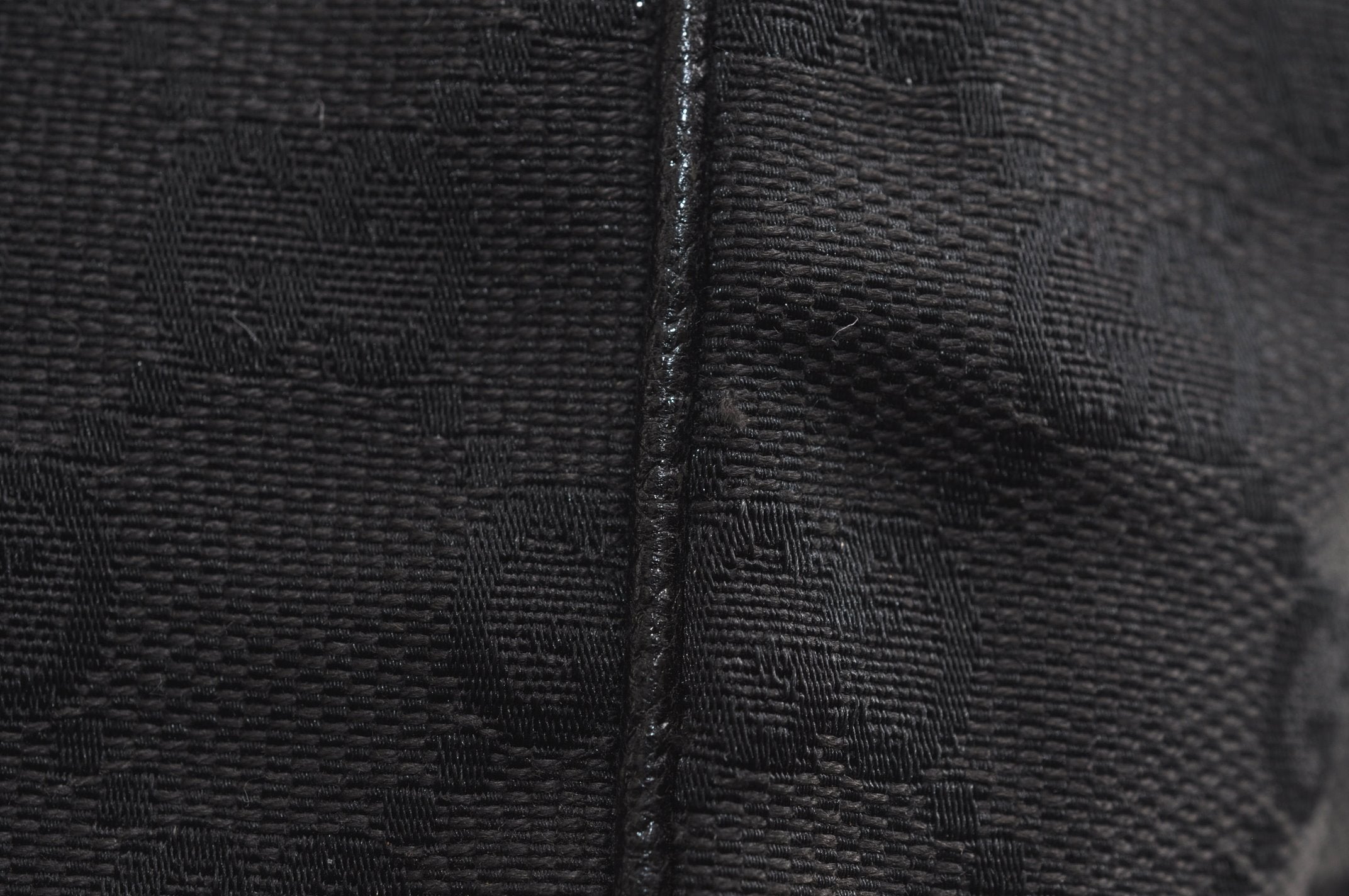 Authentic GUCCI Vintage Shoulder Tote Bag GG Canvas Leather 113019 Black 6686J