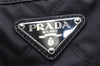 Authentic PRADA Nylon Tessuto Saffiano Leather 2Way Tote Bag Black 6686K