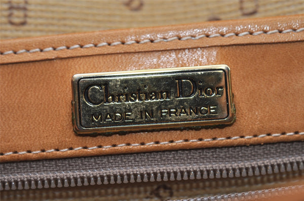 Authentic Christian Dior Shoulder Cross Body Bag Purse PVC Leather Gray 6687I