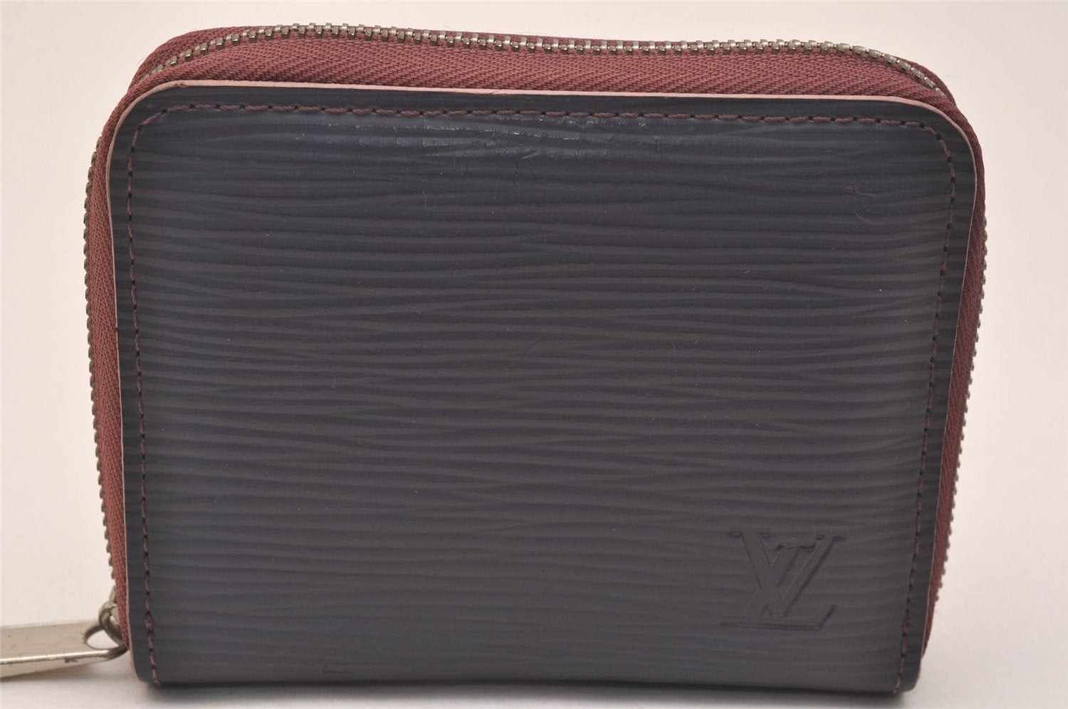 Authentic Louis Vuitton Epi Zippy Coin Purse Case Purple M6015K LV 6687J