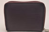 Authentic Louis Vuitton Epi Zippy Coin Purse Case Purple M6015K LV 6687J