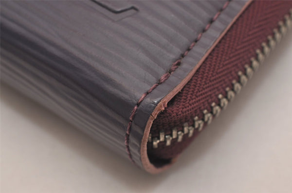 Authentic Louis Vuitton Epi Zippy Coin Purse Case Purple M6015K LV 6687J