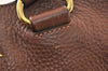 Authentic PRADA Vintage Leather 2Way Shoulder Tote Bag Brown 6687K