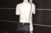 Authentic Salvatore Ferragamo Vara Shoulder Crossbody Bag Leather Black SF 6688I