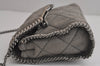 Authentic Stella McCartney Falabella Mini Shoulder Cross Bag Leather Gray 6689J