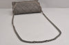 Authentic Stella McCartney Falabella Mini Shoulder Cross Bag Leather Gray 6689J