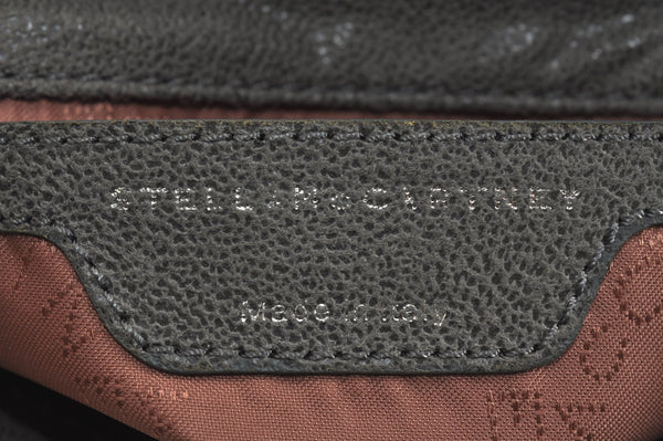 Authentic Stella McCartney Falabella Mini Shoulder Cross Bag Leather Gray 6689J