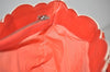 Authentic CELINE Boogie Bag Vintage Hand Bag Purse Leather Red 6690I