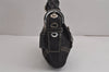 Authentic COACH Signature Shoulder Bag Purse Canvas Leather 6171 Black 6690J
