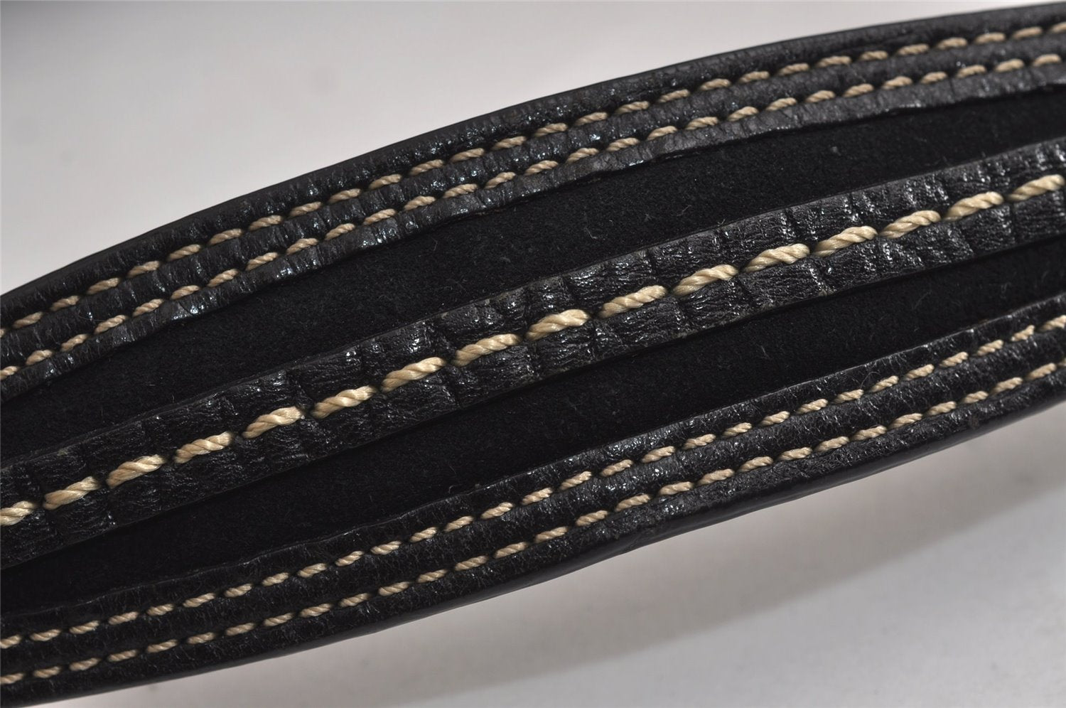 Authentic COACH Signature Shoulder Bag Purse Canvas Leather 6171 Black 6690J