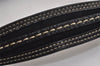 Authentic COACH Signature Shoulder Bag Purse Canvas Leather 6171 Black 6690J