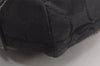 Authentic COACH Signature Shoulder Bag Purse Canvas Leather 6171 Black 6690J