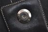 Authentic COACH Signature Shoulder Bag Purse Canvas Leather 6171 Black 6690J