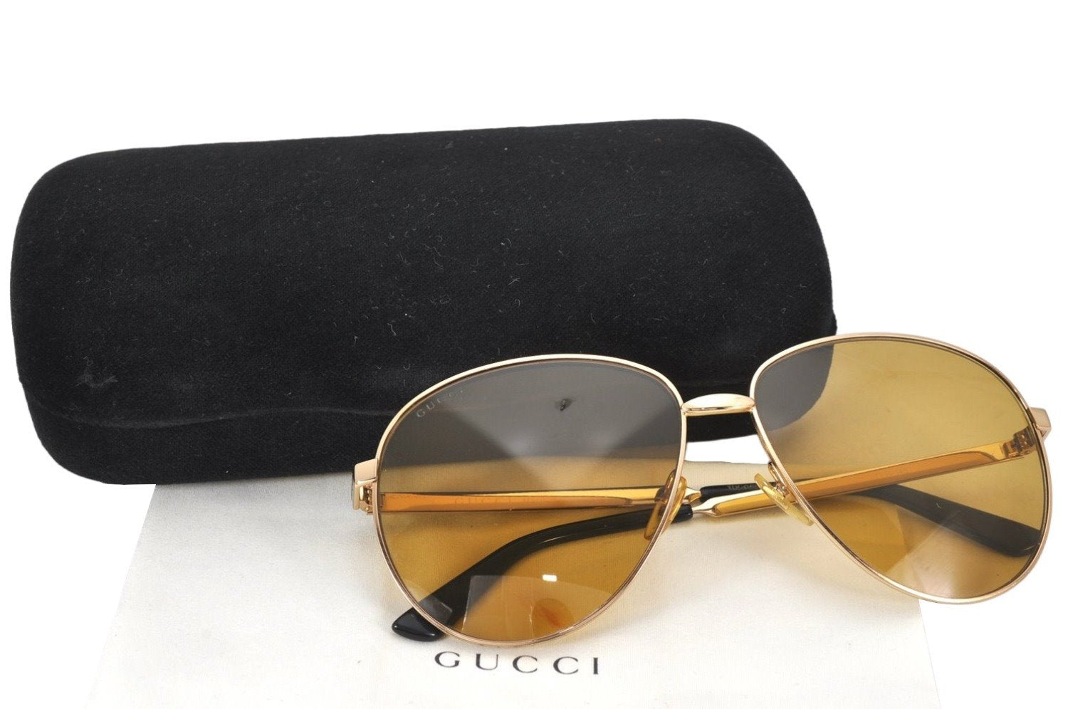 Authentic GUCCI Vintage Sunglasses GG0138S Titanium Brown 6690K