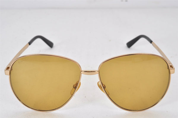 Authentic GUCCI Vintage Sunglasses GG0138S Titanium Brown 6690K