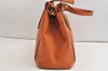 Authentic GUCCI Vintage Tassel Bamboo Tote Hand Bag Leather 354469 Orange 6692J