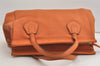 Authentic GUCCI Vintage Tassel Bamboo Tote Hand Bag Leather 354469 Orange 6692J