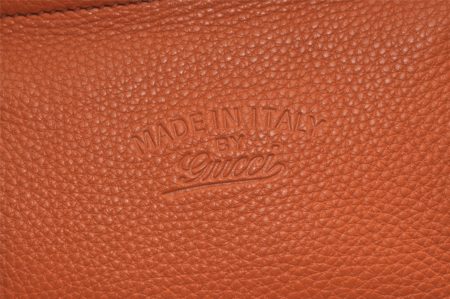 Authentic GUCCI Vintage Tassel Bamboo Tote Hand Bag Leather 354469 Orange 6692J