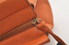 Authentic GUCCI Vintage Tassel Bamboo Tote Hand Bag Leather 354469 Orange 6692J