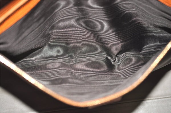 Authentic GUCCI Vintage Tassel Bamboo Tote Hand Bag Leather 354469 Orange 6692J