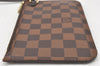 Authentic Louis Vuitton Damier Neverfull Pouch Purse Clutch Bag LV 6692K