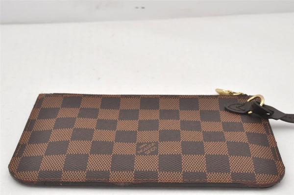 Authentic Louis Vuitton Damier Neverfull Pouch Purse Clutch Bag LV 6692K