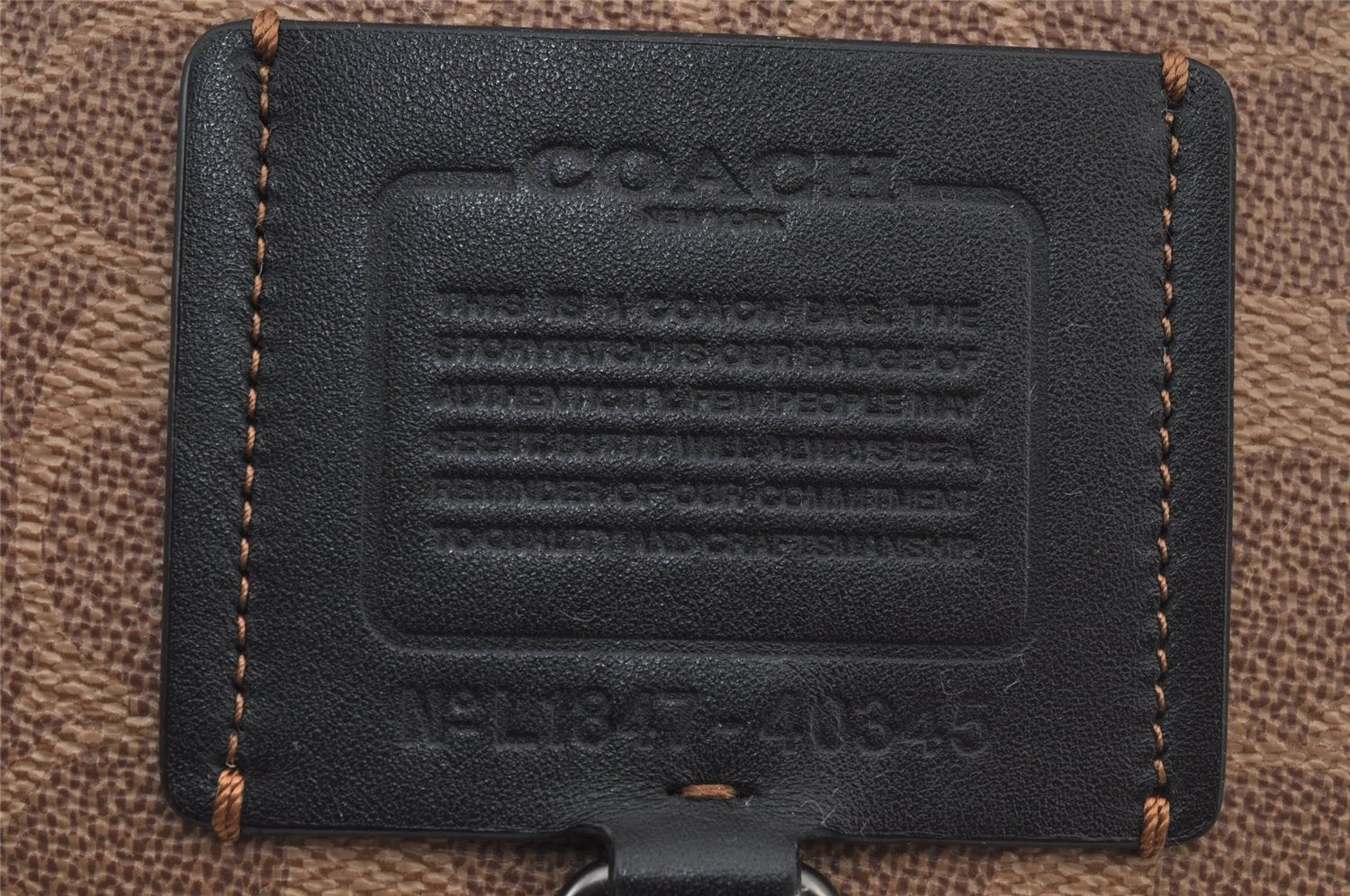 Authentic COACH Vintage Signature Waist Body Bag PVC Leather 40345 Beige 6694J