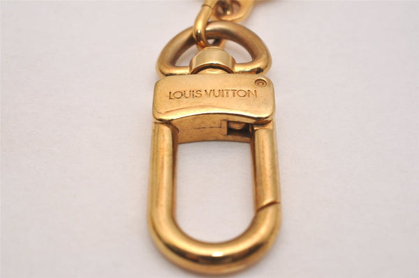 Authentic Louis Vuitton Charm Key Chain Anokre Gold M62698 LV 6696J