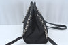 Authentic BOTTEGA VENETA Intrecciomirage Shoulder Bag Nylon Leather Black 6698J