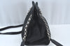 Authentic BOTTEGA VENETA Intrecciomirage Shoulder Bag Nylon Leather Black 6698J