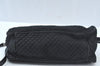 Authentic BOTTEGA VENETA Intrecciomirage Shoulder Bag Nylon Leather Black 6698J
