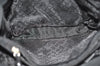 Auth BOTTEGA VENETA Intrecciomirage Shoulder Bag Nylon Leather Black Junk 6698J