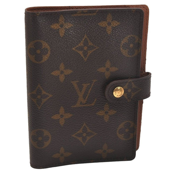 Authentic Louis Vuitton Monogram Agenda PM Notebook Cover R20005 LV 6699J