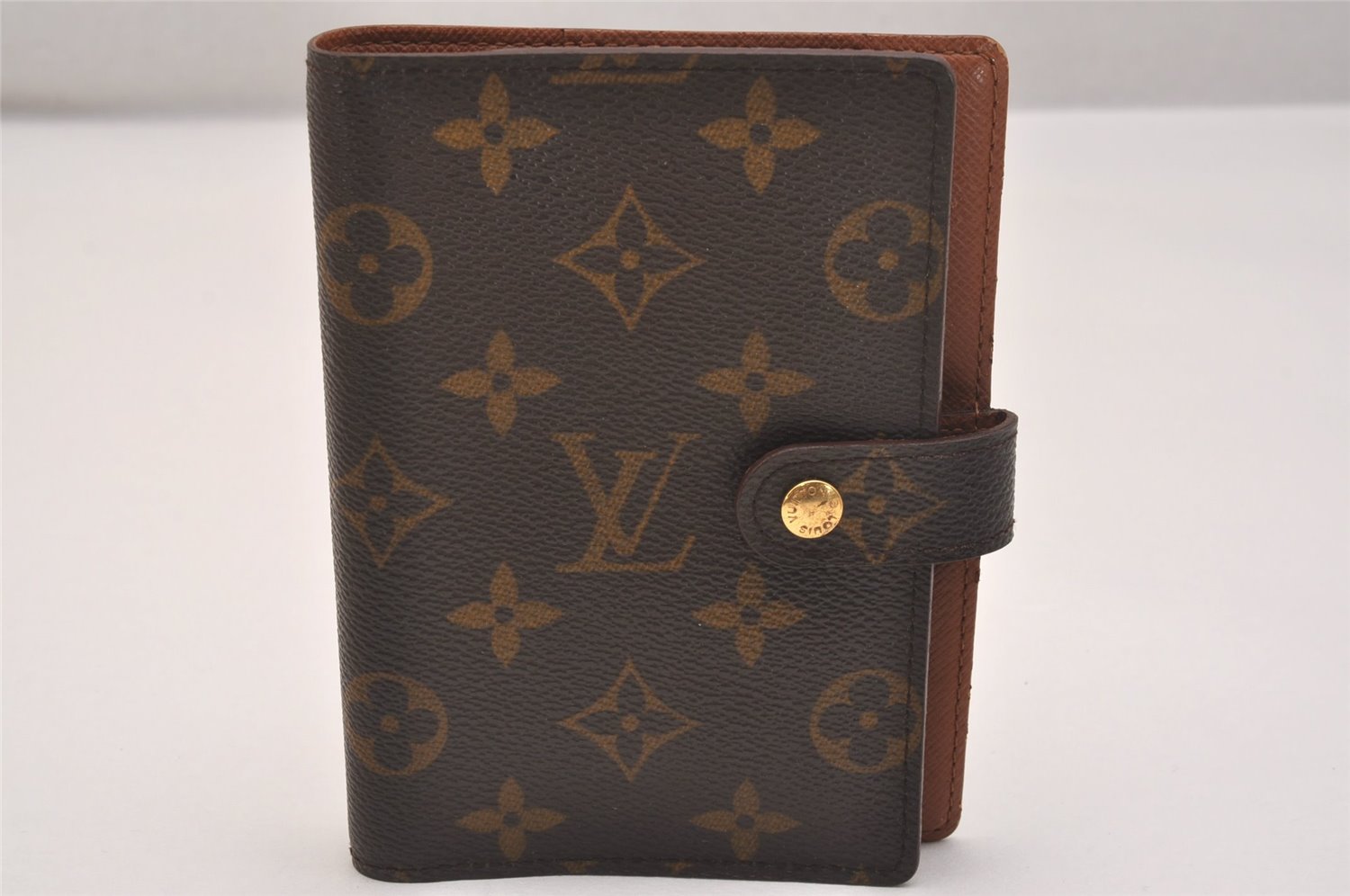 Authentic Louis Vuitton Monogram Agenda PM Notebook Cover R20005 LV 6699J
