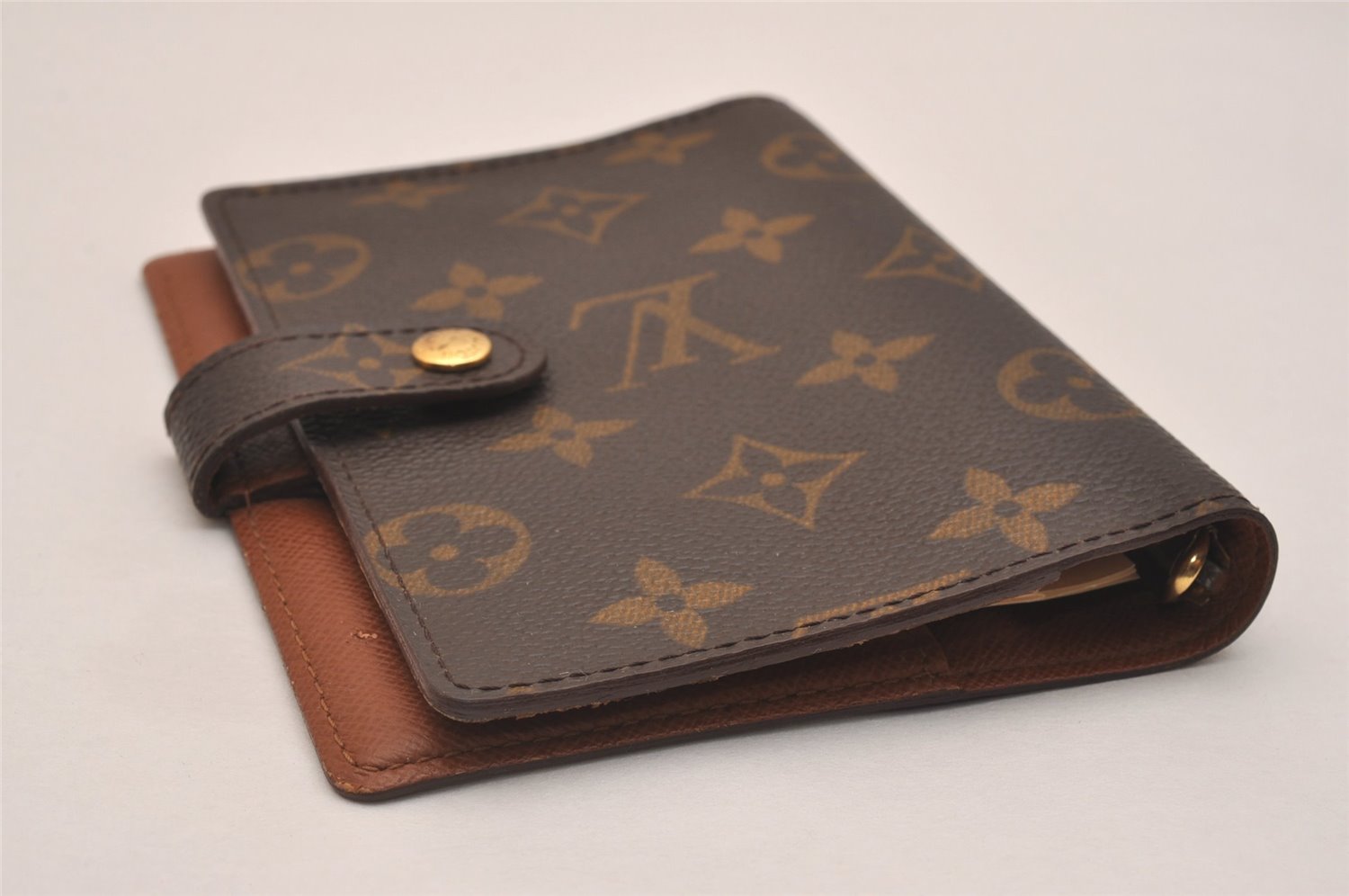 Authentic Louis Vuitton Monogram Agenda PM Notebook Cover R20005 LV 6699J