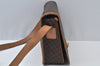 Authentic CELINE Macadam Blason Shoulder Cross Body Bag PVC Leather Brown 6700J