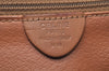 Authentic CELINE Macadam Blason Shoulder Cross Body Bag PVC Leather Brown 6700J