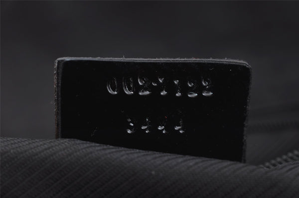 Authentic GUCCI Vintage Shoulder Hand Bag GG Canvas Enamel 0021122 Black 6701I