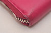 Auth BALENCIAGA Papier Continental Zip Around Wallet Leather 381226 Pink 6703J