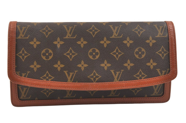 Authentic Louis Vuitton Monogram Pochette Dame GM M51810 Clutch Hand Bag 6703K