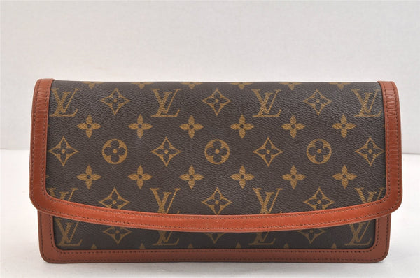 Authentic Louis Vuitton Monogram Pochette Dame GM M51810 Clutch Hand Bag 6703K