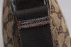 Authentic GUCCI Shoulder Cross Body Bag GG Canvas Leather 114273 Brown 6705J