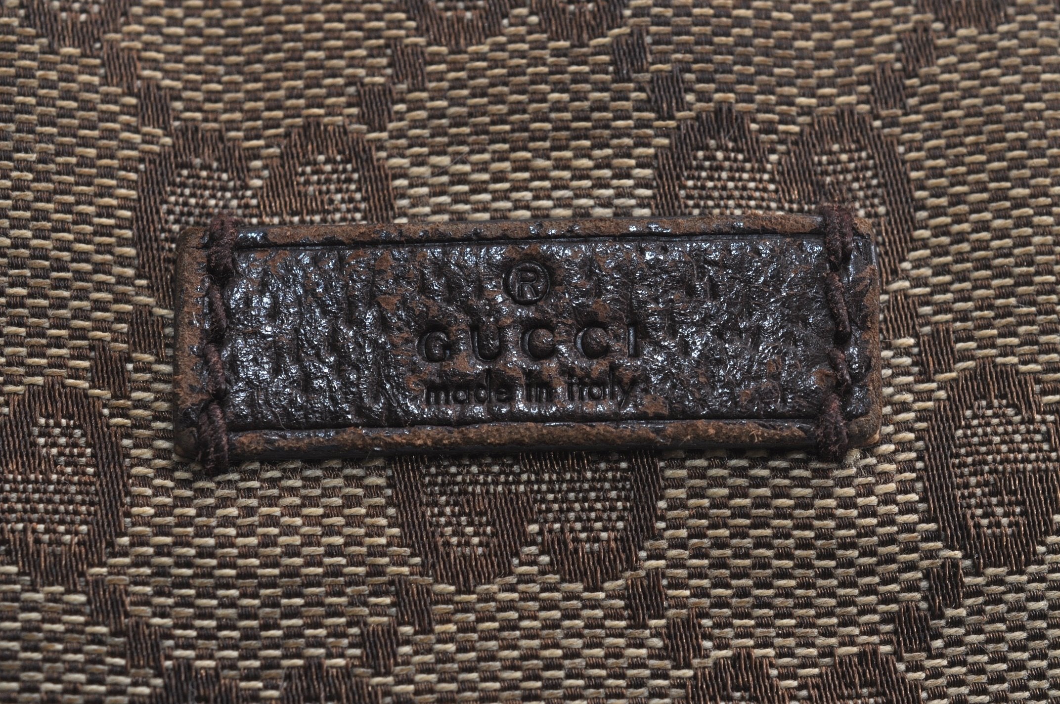 Authentic GUCCI Shoulder Cross Body Bag GG Canvas Leather 114273 Brown 6705J