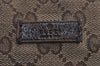 Authentic GUCCI Shoulder Cross Body Bag GG Canvas Leather 114273 Brown 6705J